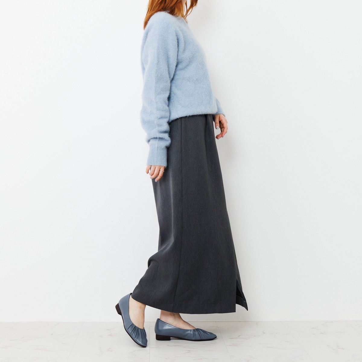 SALE】ギャザーフラットパンプス/651101