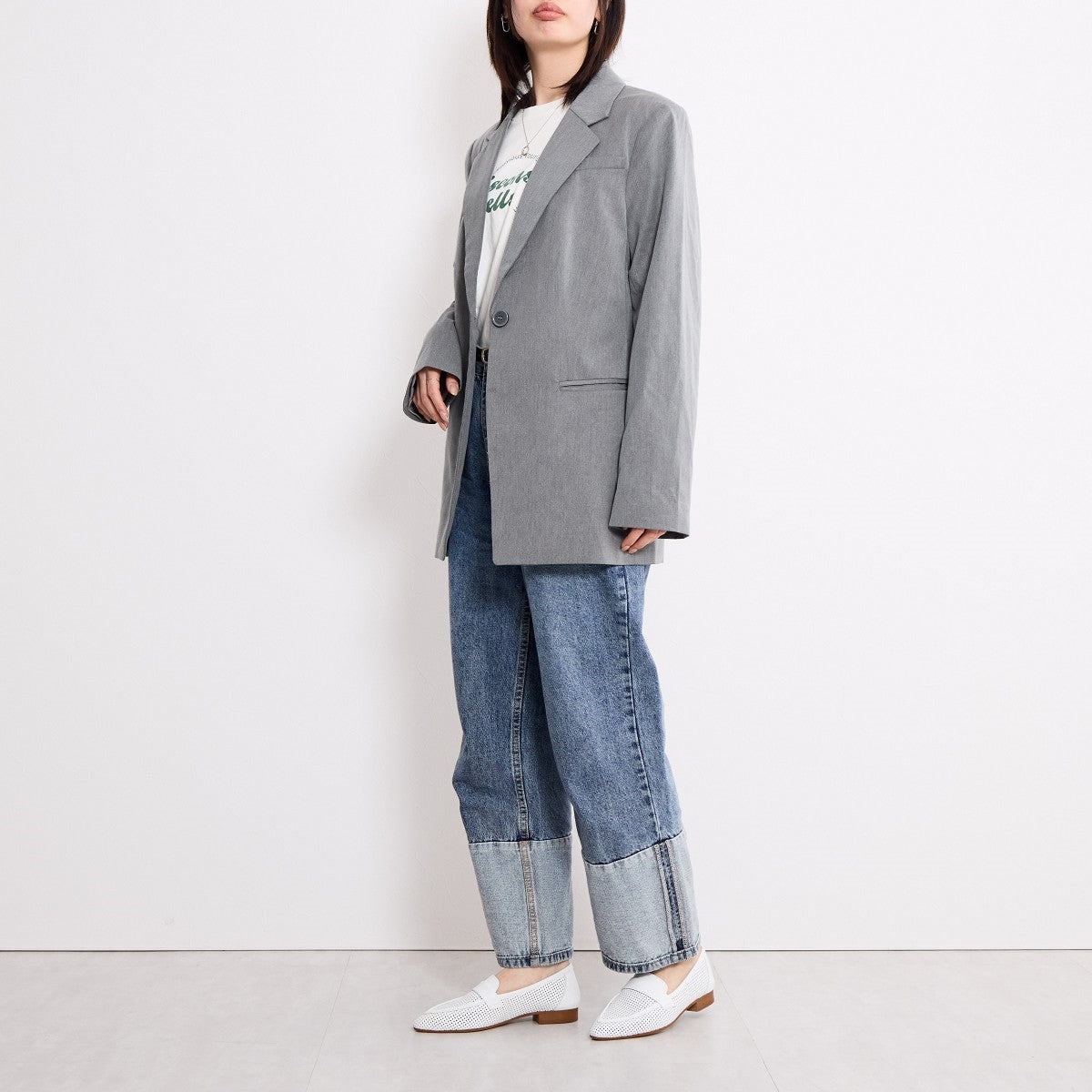 【SALE】パンチングレザーソフトローファー/651102