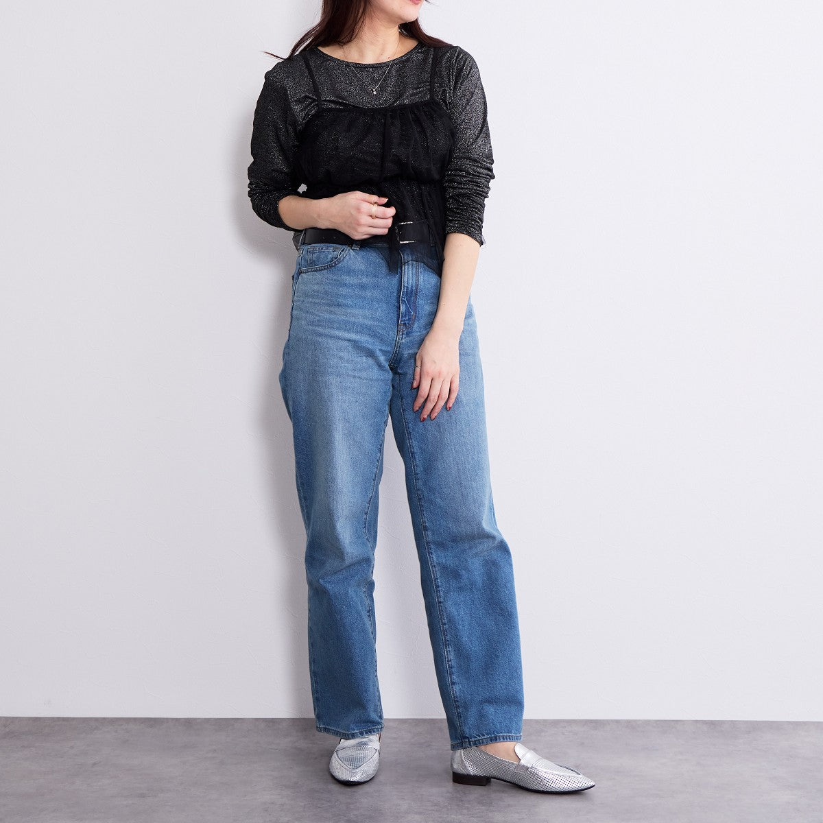 【SALE】パンチングレザーソフトローファー/651102