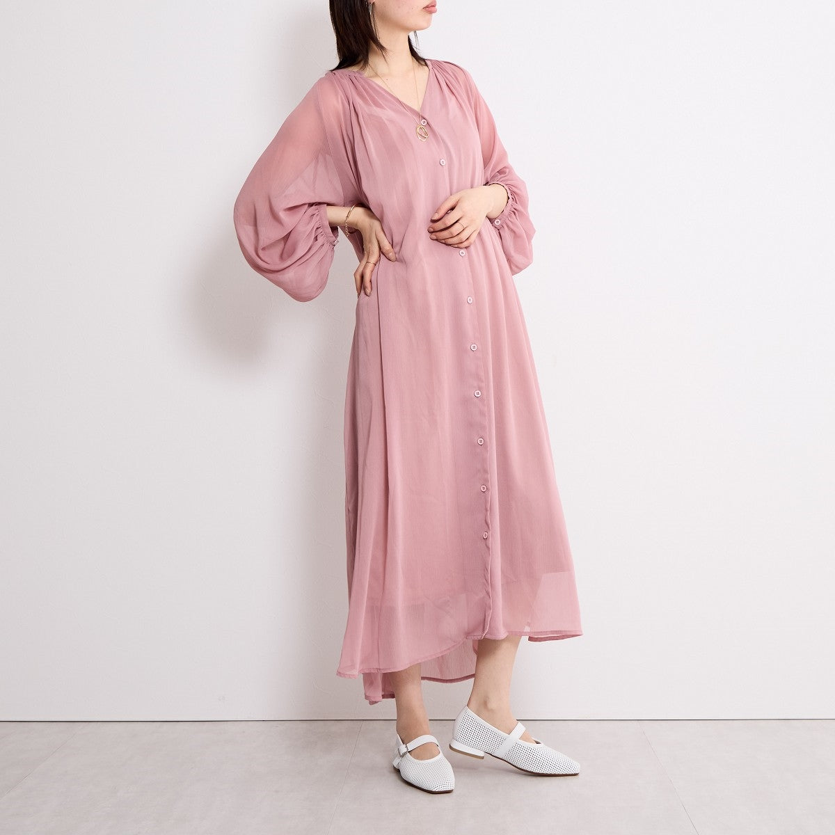 【SALE】パンチングレザーメリージェーンパンプス/651103