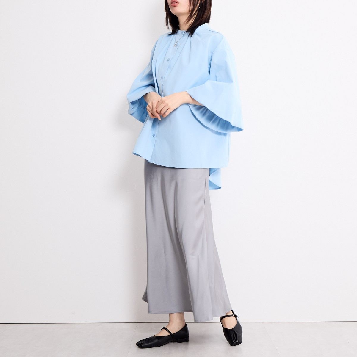 【SALE】ギャザーストラップパンプス/651105