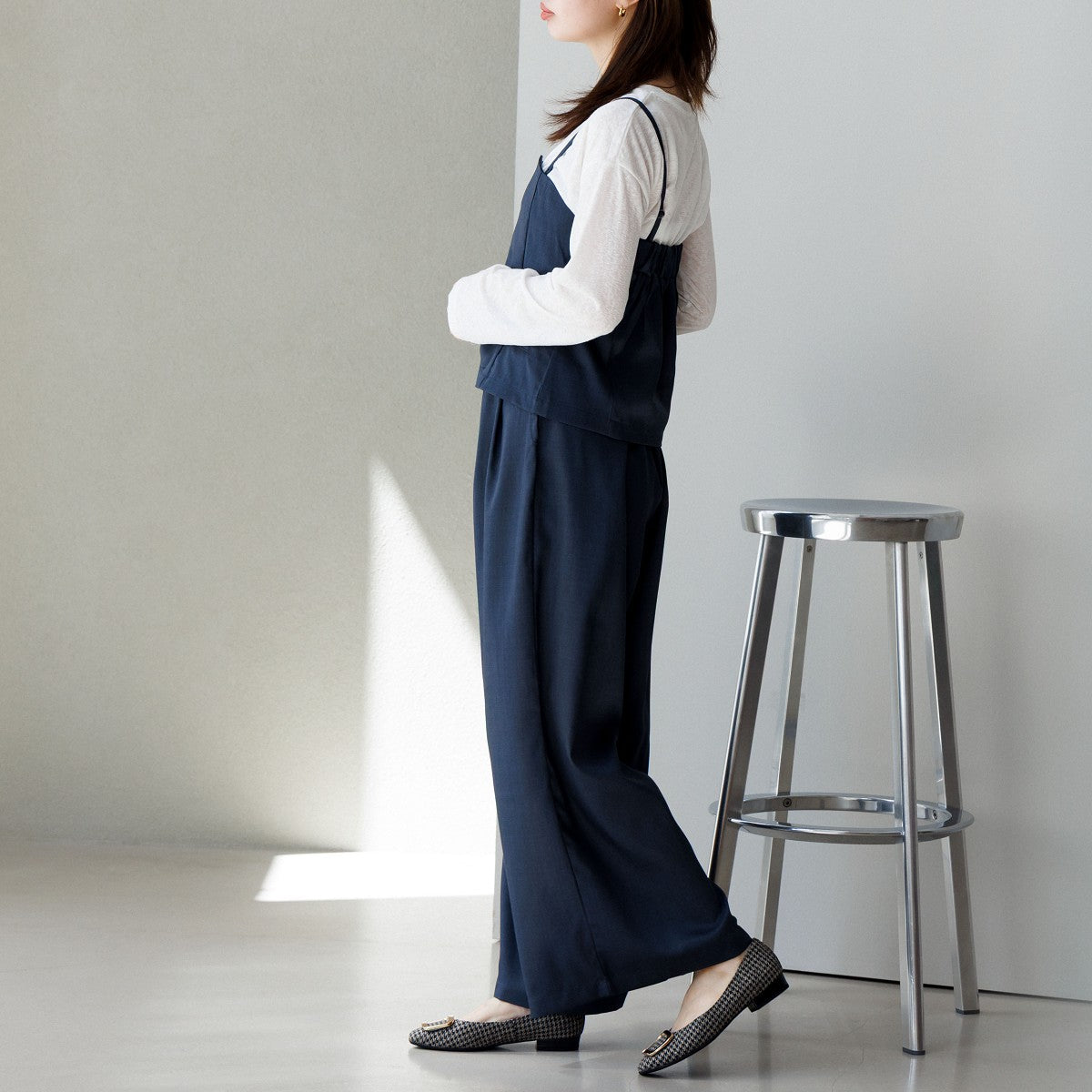 SALE】スクエアバックルローヒールパンプス/751110