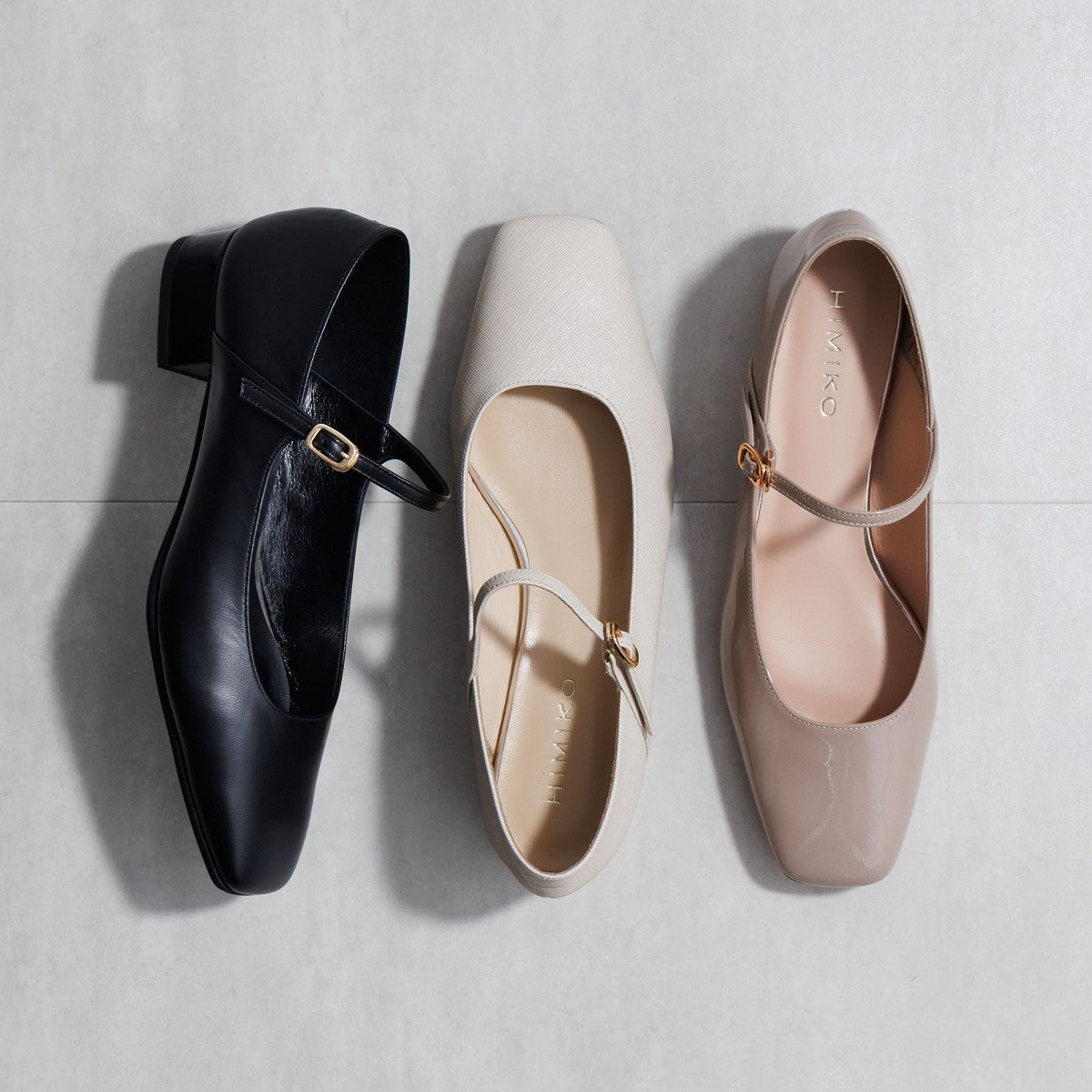 【26SS新色】スクエアトゥメリージェーンパンプス/651111