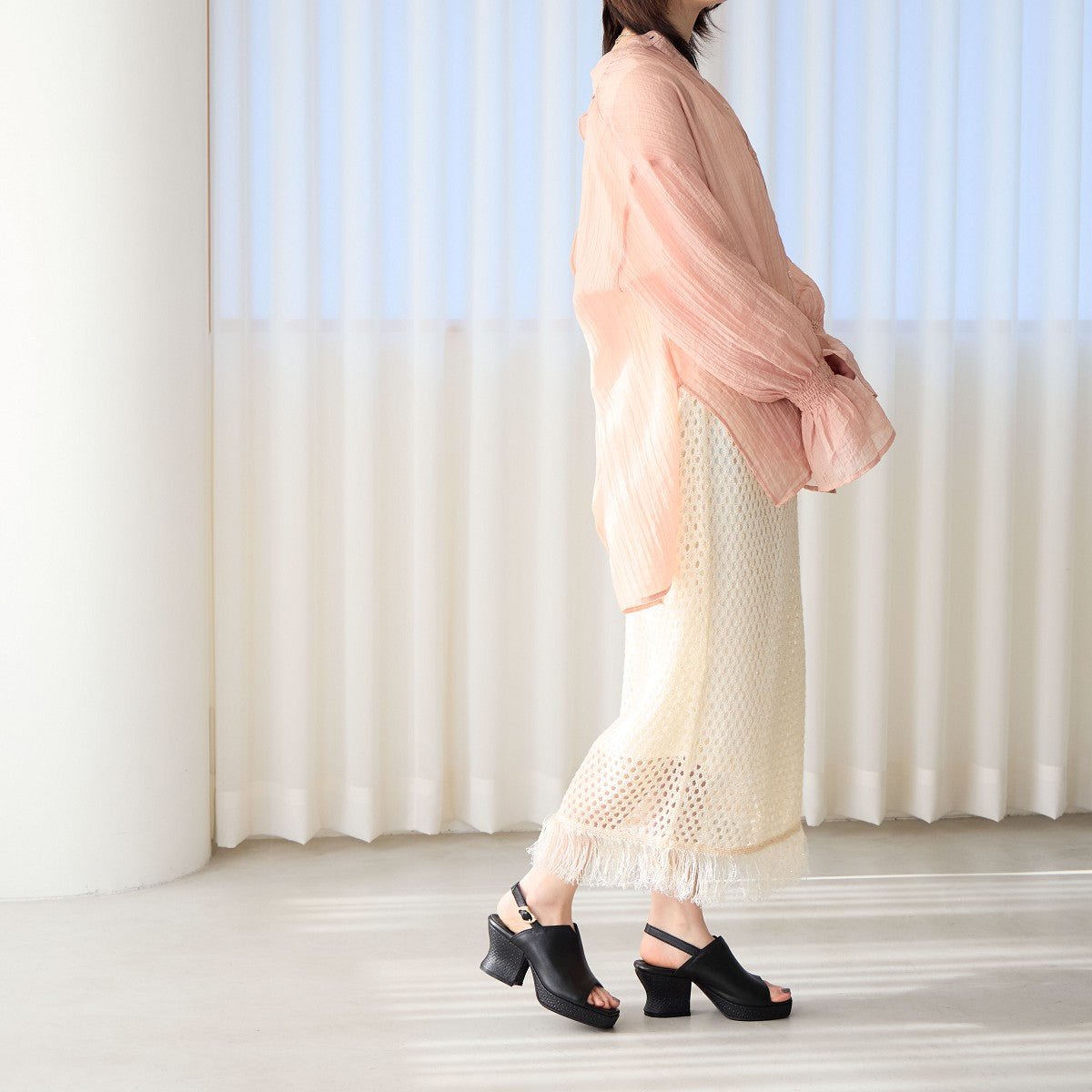 【SALE】プラットフォームカバードサンダル/651206