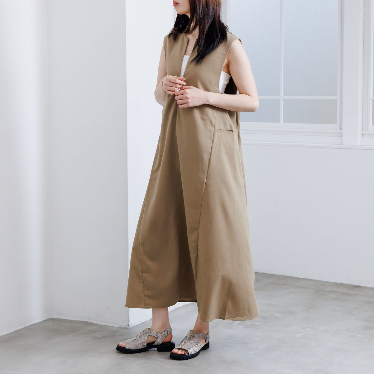 【26SS新色追加】センタージッププラットフォームサンダル/651207