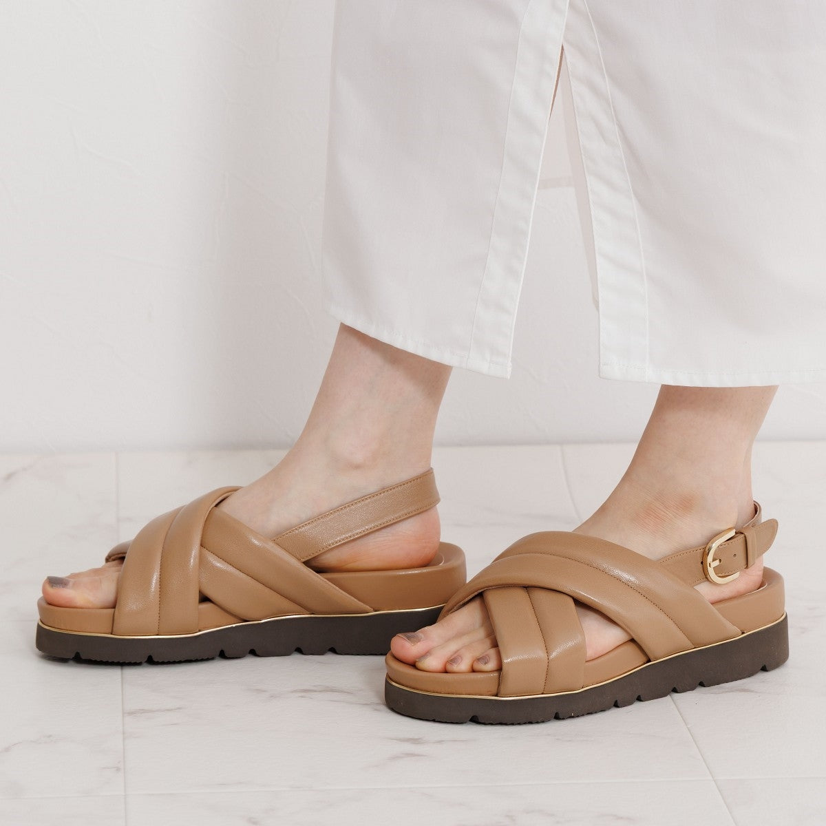 【SALE】フットベットパデットサンダル/651208
