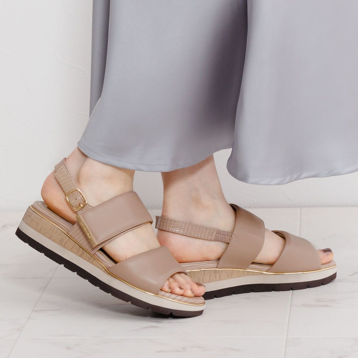 【SALE】ソフトシープパデットサンダル/651211