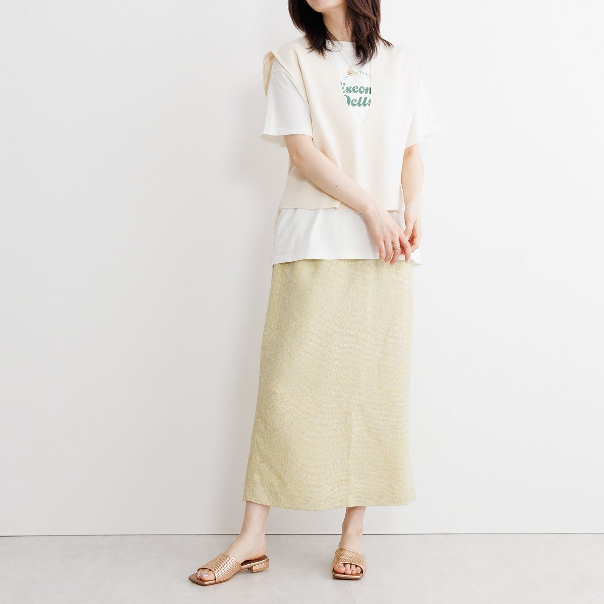 【SALE】パンチングレザーフラットミュールサンダル/651214