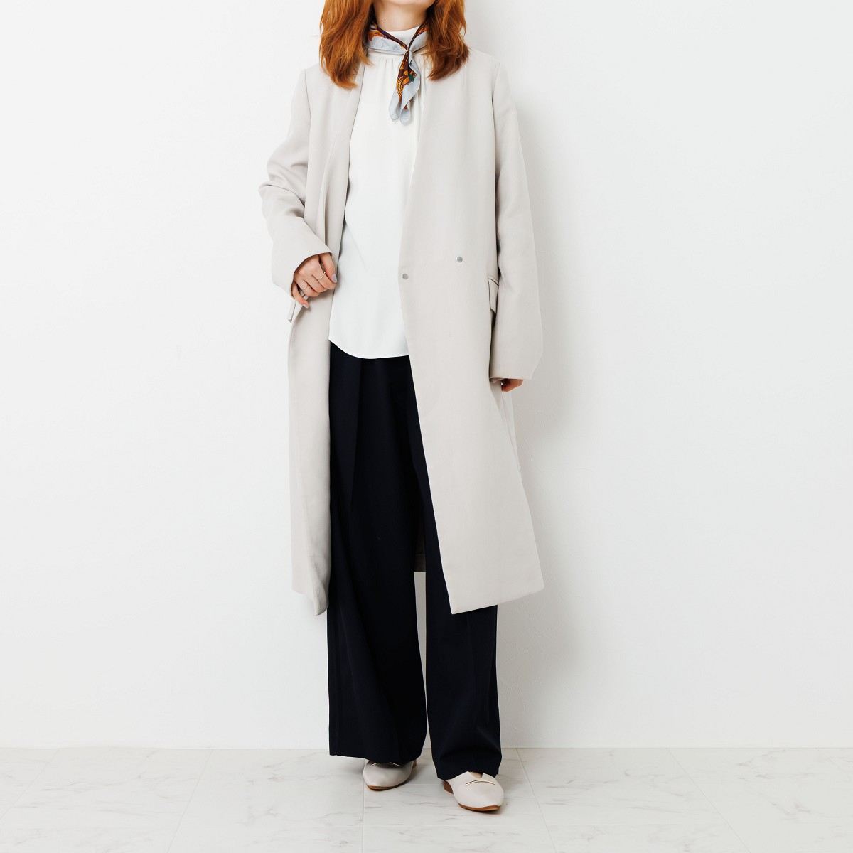 【25AW】メタルバーフラットパンプス/651303