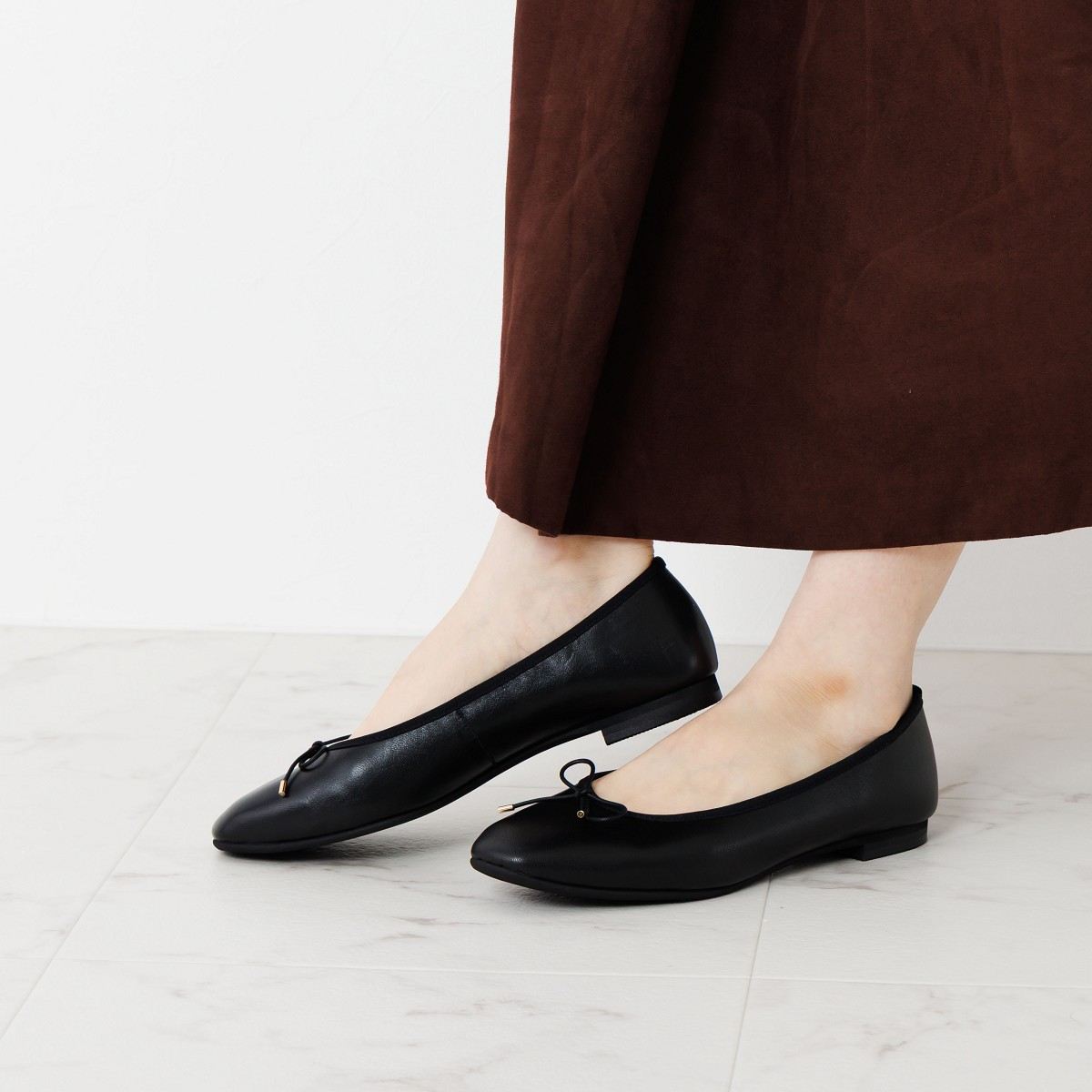 卑弥子HIMIKO本革レザークッションバレエパンプス25センチ 卑弥子HIMIKO本革レザークッションバレエパンプス25センチ