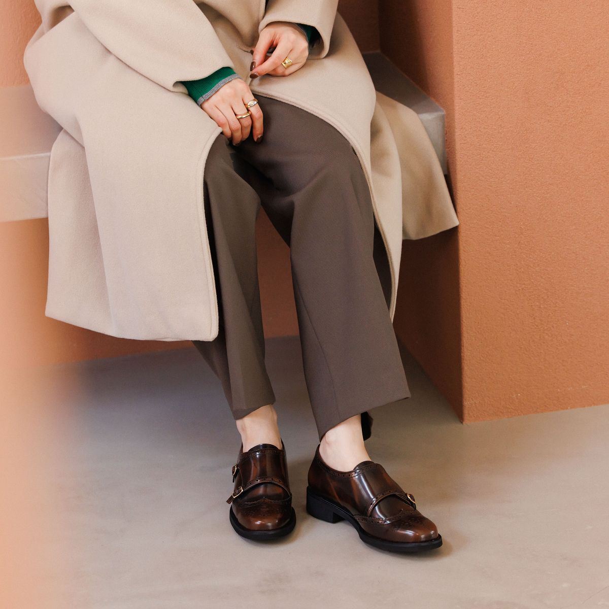 【25AW】アドバンレザーモンクストラップシューズ/651308