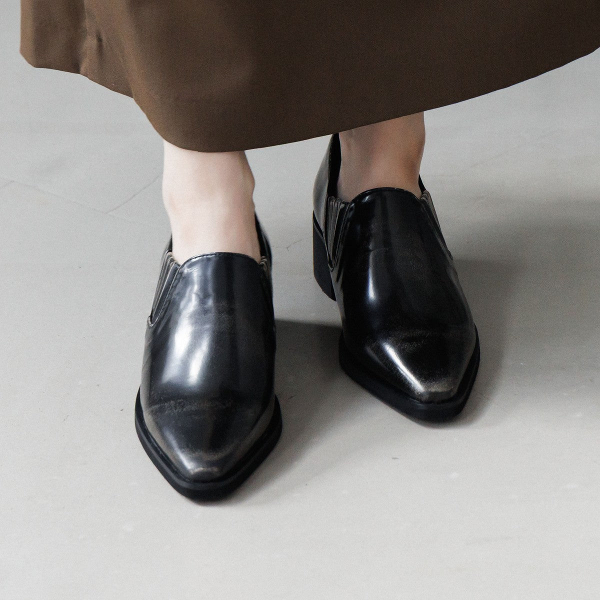 【SALE】アドバンレザーポインテッドトゥサイドゴア/651310