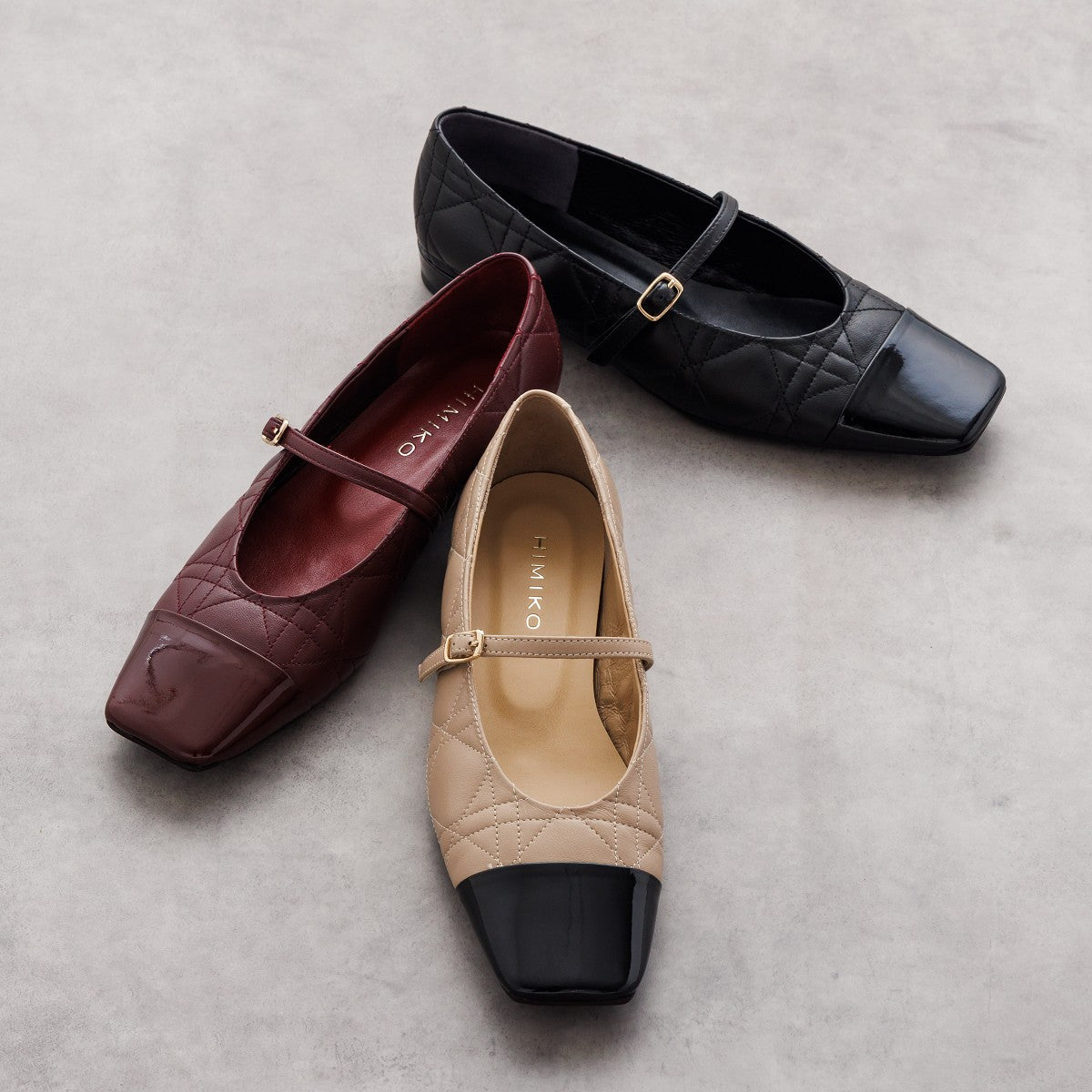 【25AW】キルティングレザーメリージェーンパンプス/651311