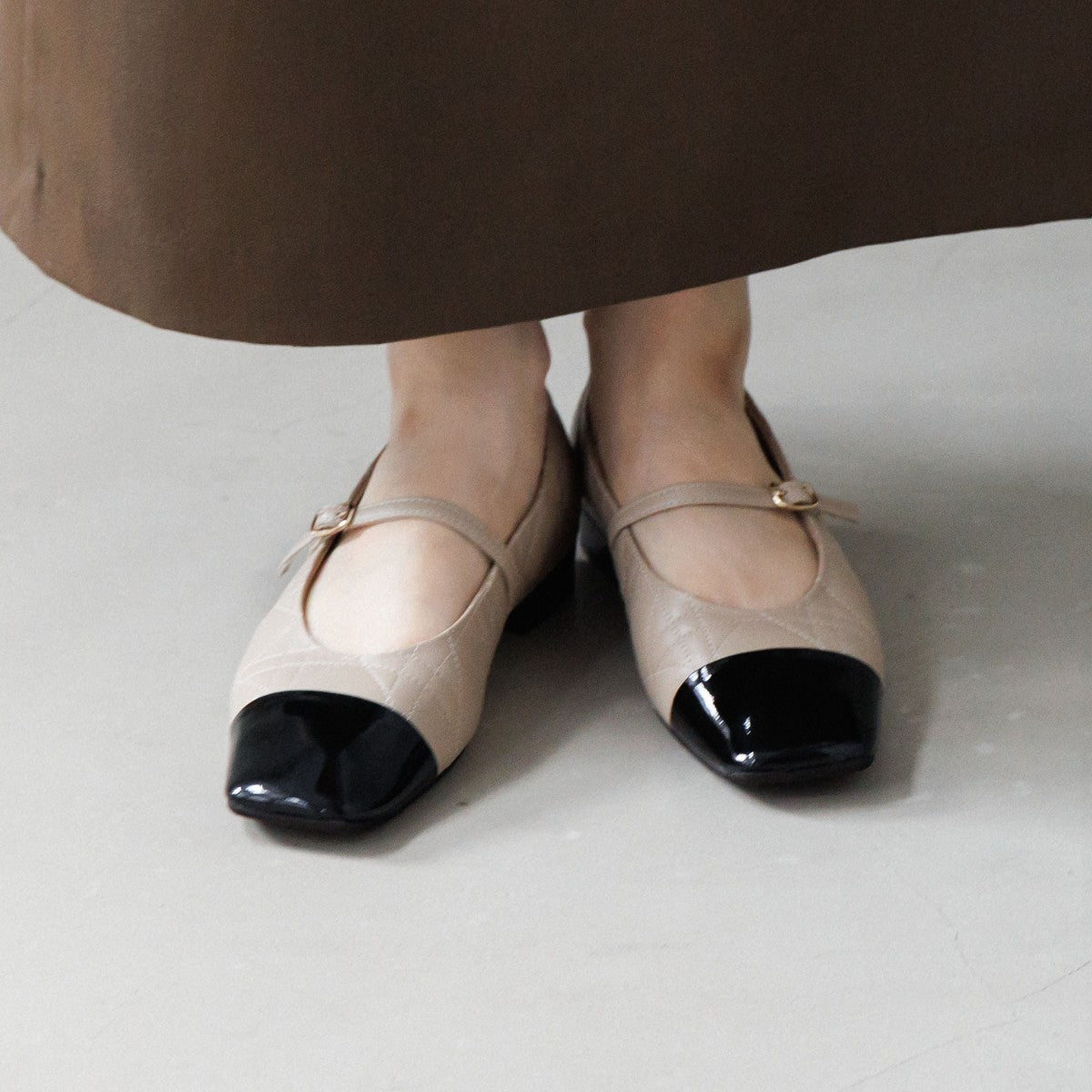 【25AW】キルティングレザーメリージェーンパンプス/651311