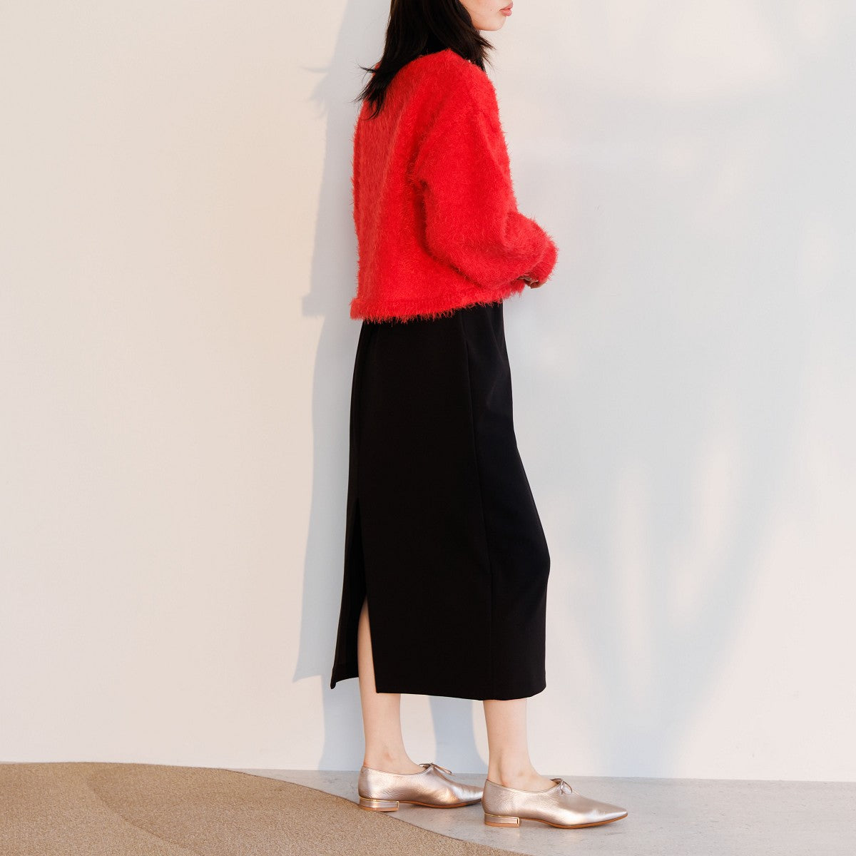 25AW】センタースリットリボンパンプス/651312