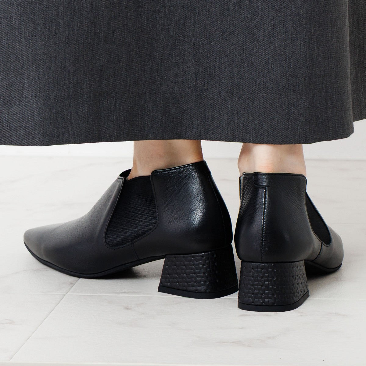 SALE】ポインテッドトゥサイドゴアブーティ/651316