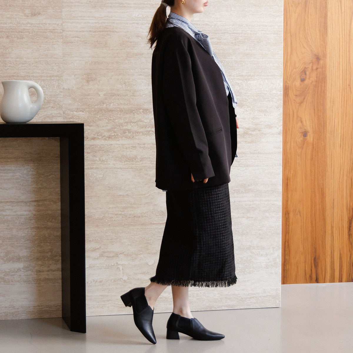 25AW】ポインテッドトゥサイドゴアブーティ/651316