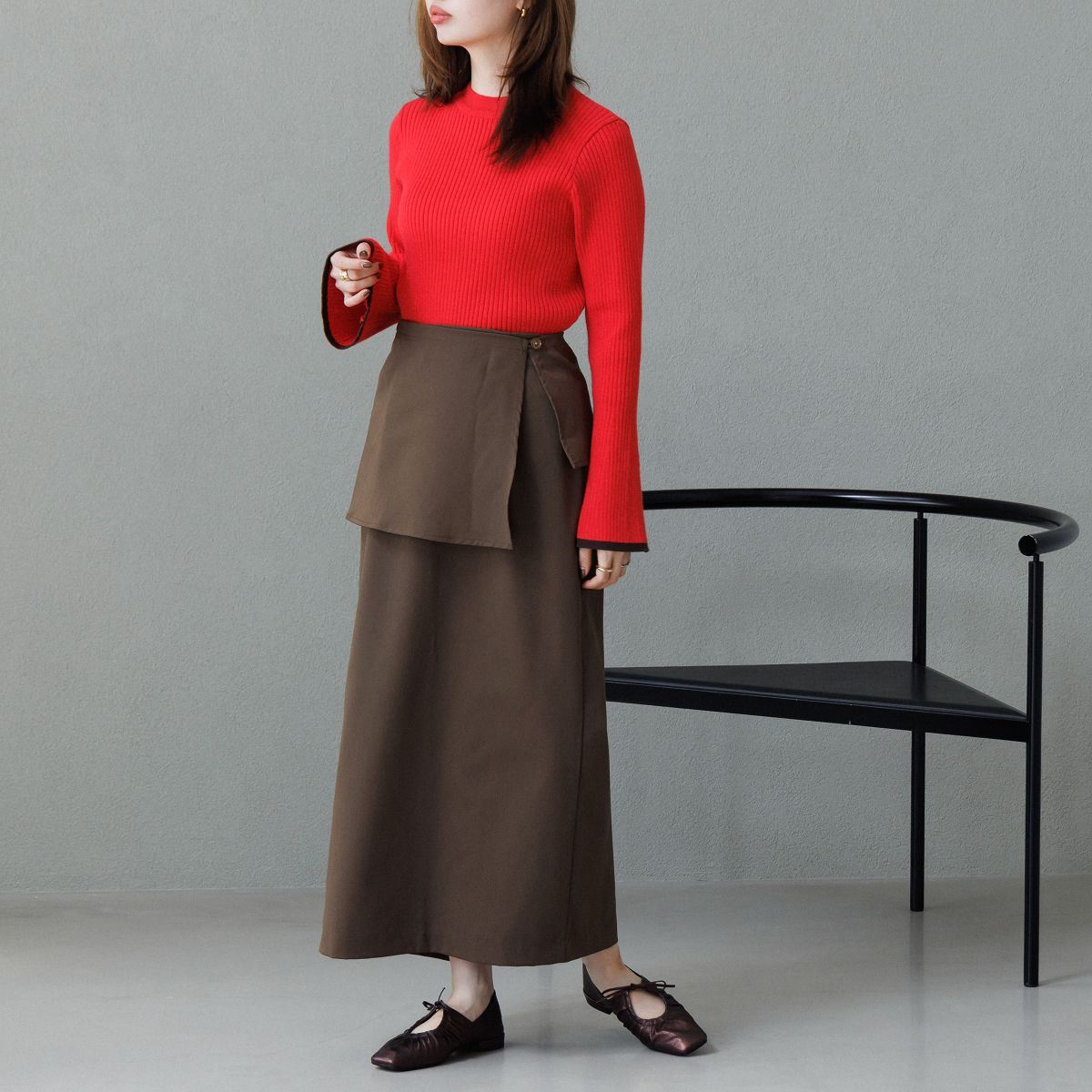 【25AW】ギャザーリボンパンプス/651317