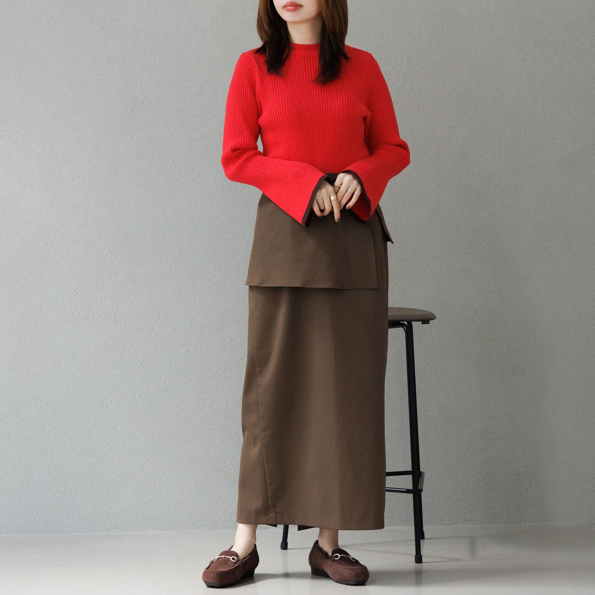 【25AW】ビジュービットふわふわモカシン/651320