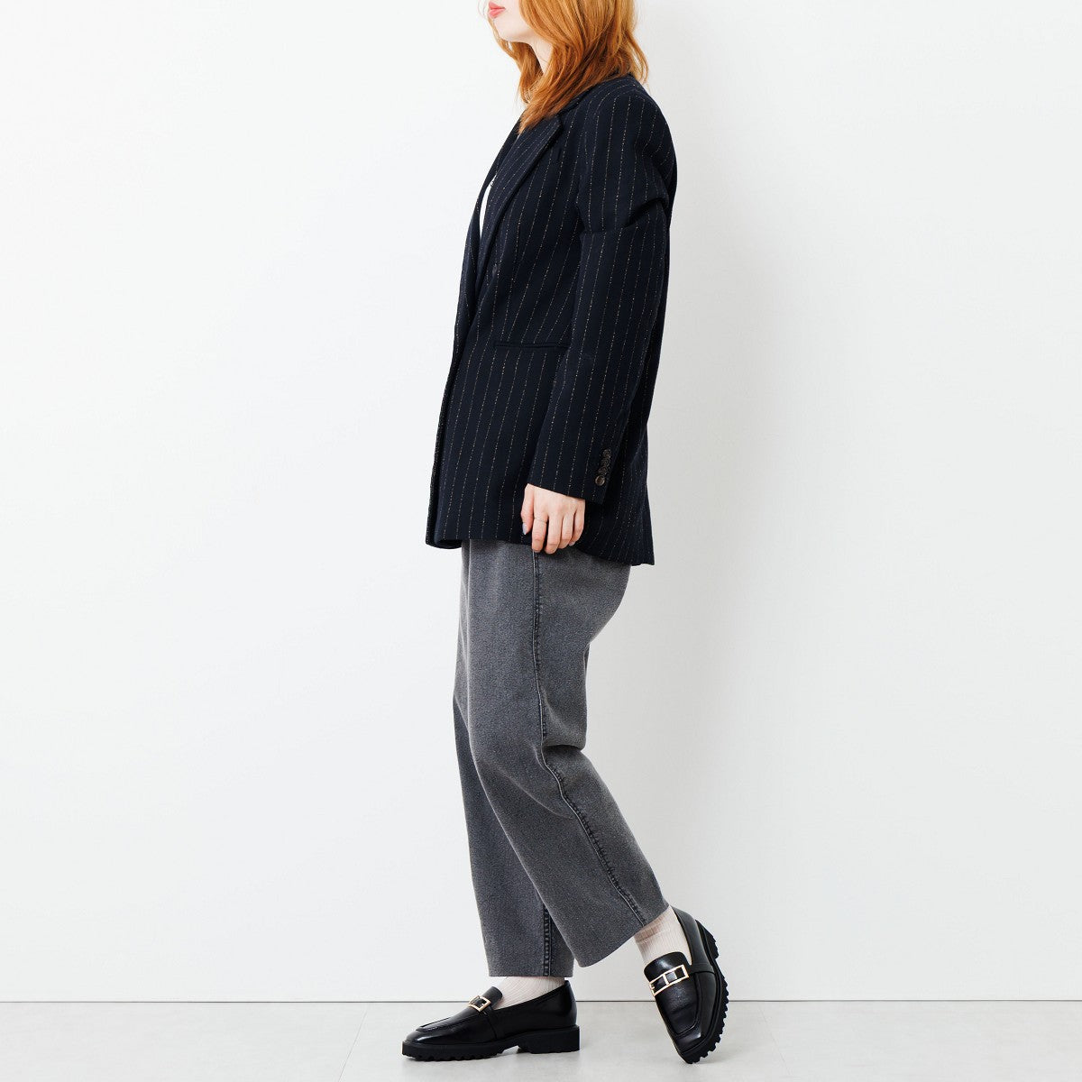 SALE】トラックソールスクエアバックルローファー/651321