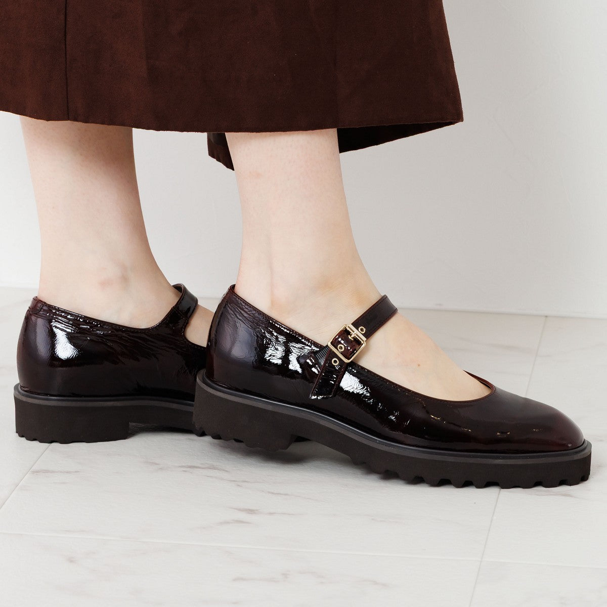 【25AW】トラックソールメリージェーンパンプス/651323