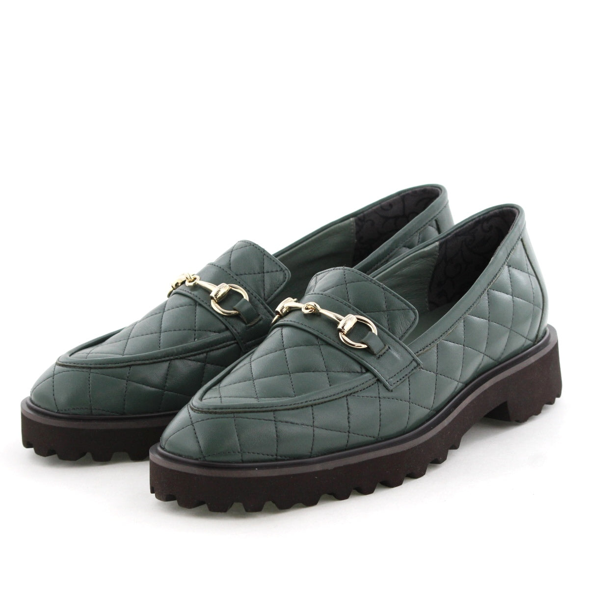 【25AW】トラックソールキルティングビットローファー/651324