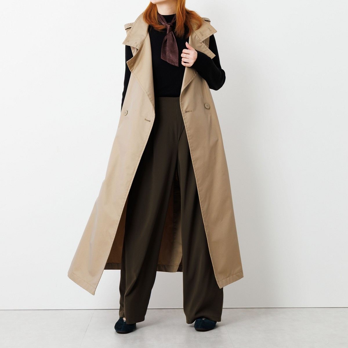 【25AW】メタルポイントフラットパンプス/651326