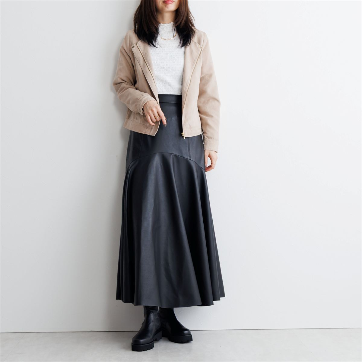 25AW】トラックソールサイドジップストレッチブーツ/651403