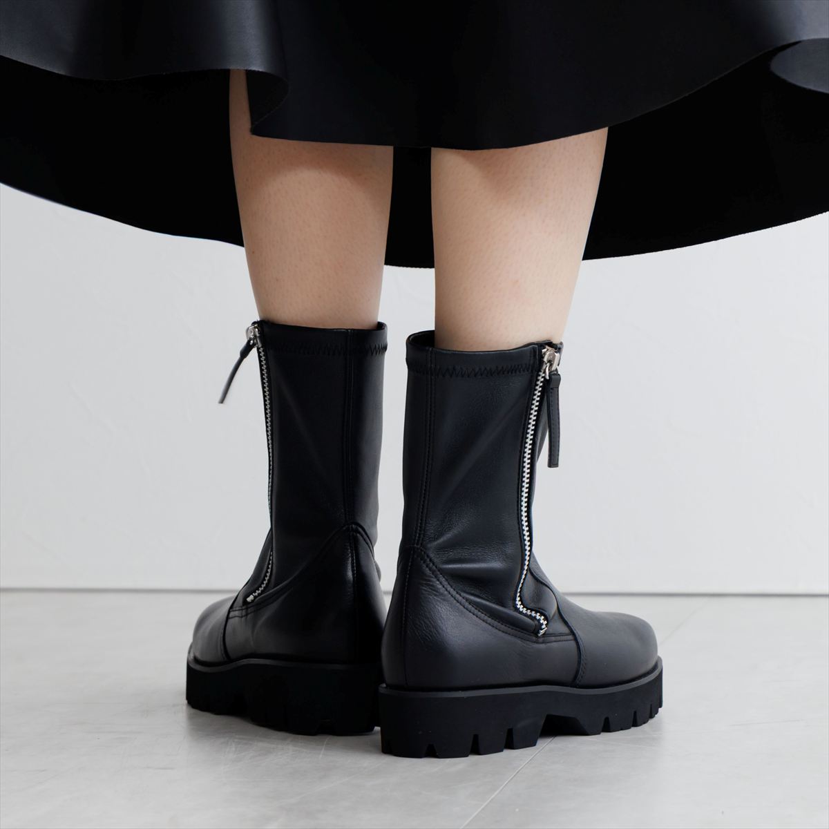 《予約/12月上旬入荷予定》トラックソールサイドジップストレッチブーツ/651403