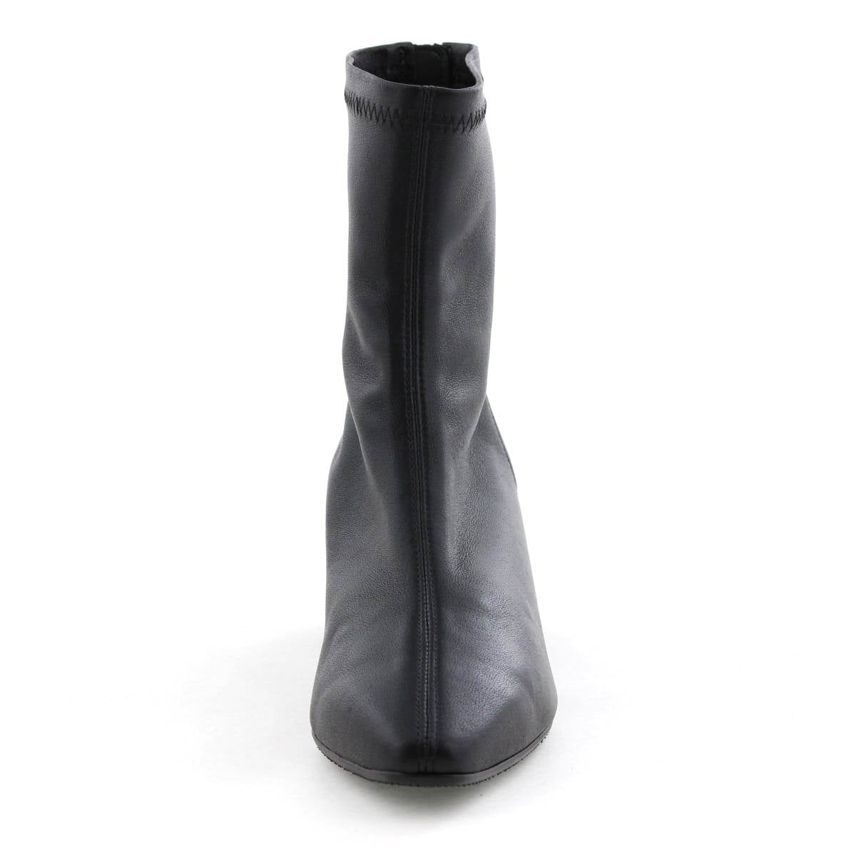 《予約/11月上旬入荷予定》バックジップヒールストレッチブーツ/651404