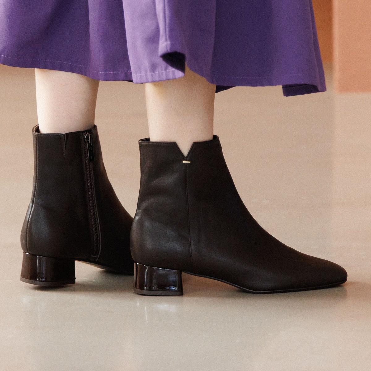 SALE】サイドカットメタルポイントブーツ/651412