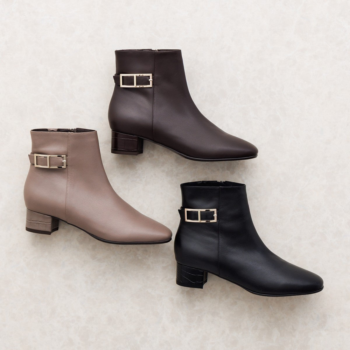 《予約/11月下旬頃入荷予定》スクエアバックルサイドベルトブーツ/651417