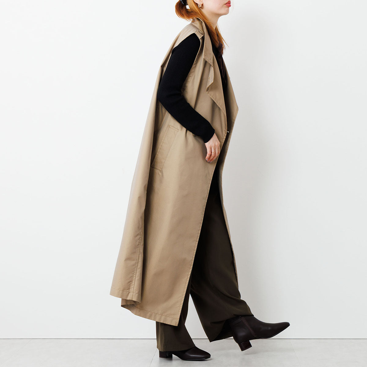 《予約/11月下旬頃入荷予定》スクエアバックルサイドベルトブーツ/651417