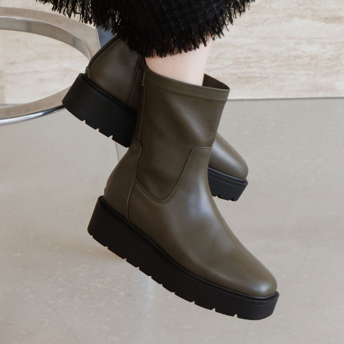 【25AW】プラットフォームストレッチブーツ/651421