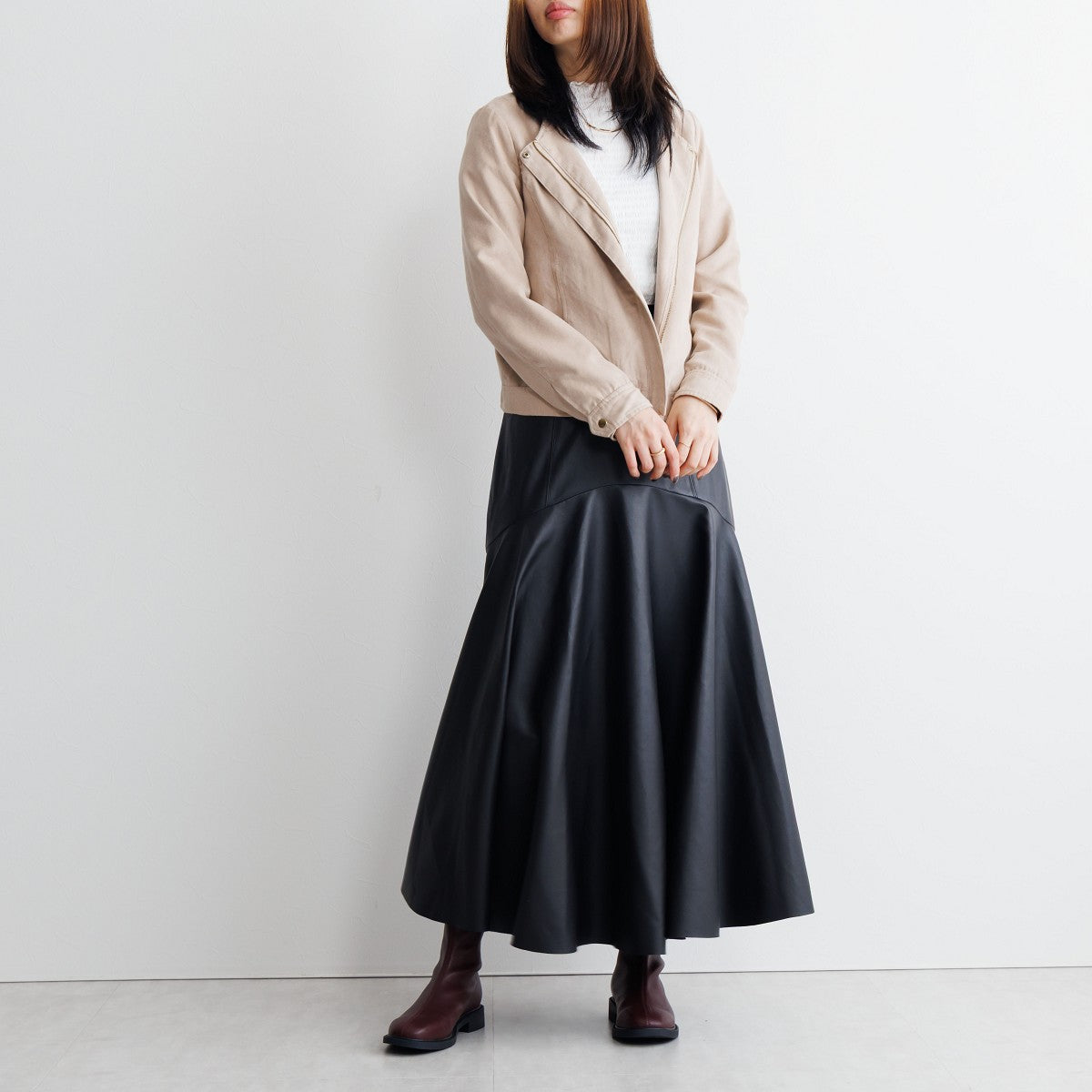 【25AW】ラウンドトゥストレッチブーツ/651422