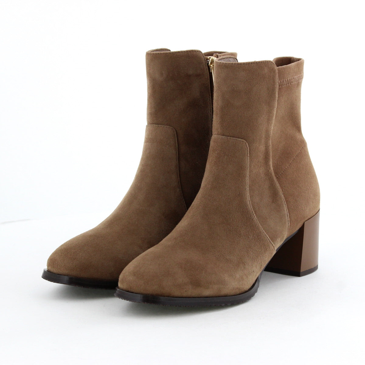 再値下げ】チャンキーヒールストレッチブーツ/651423