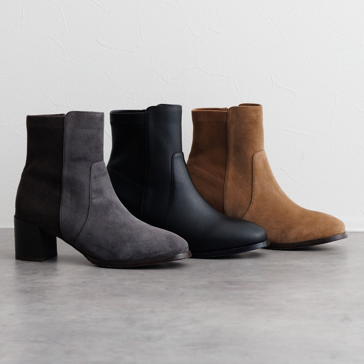 【25AW】チャンキーヒールストレッチブーツ/651423