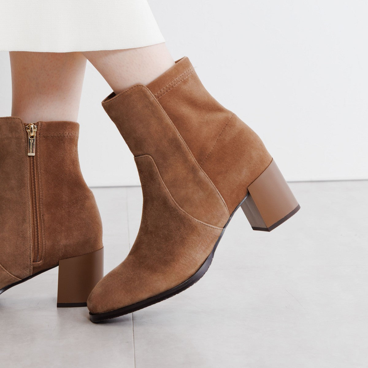 【SALE】チャンキーヒールストレッチブーツ/651423