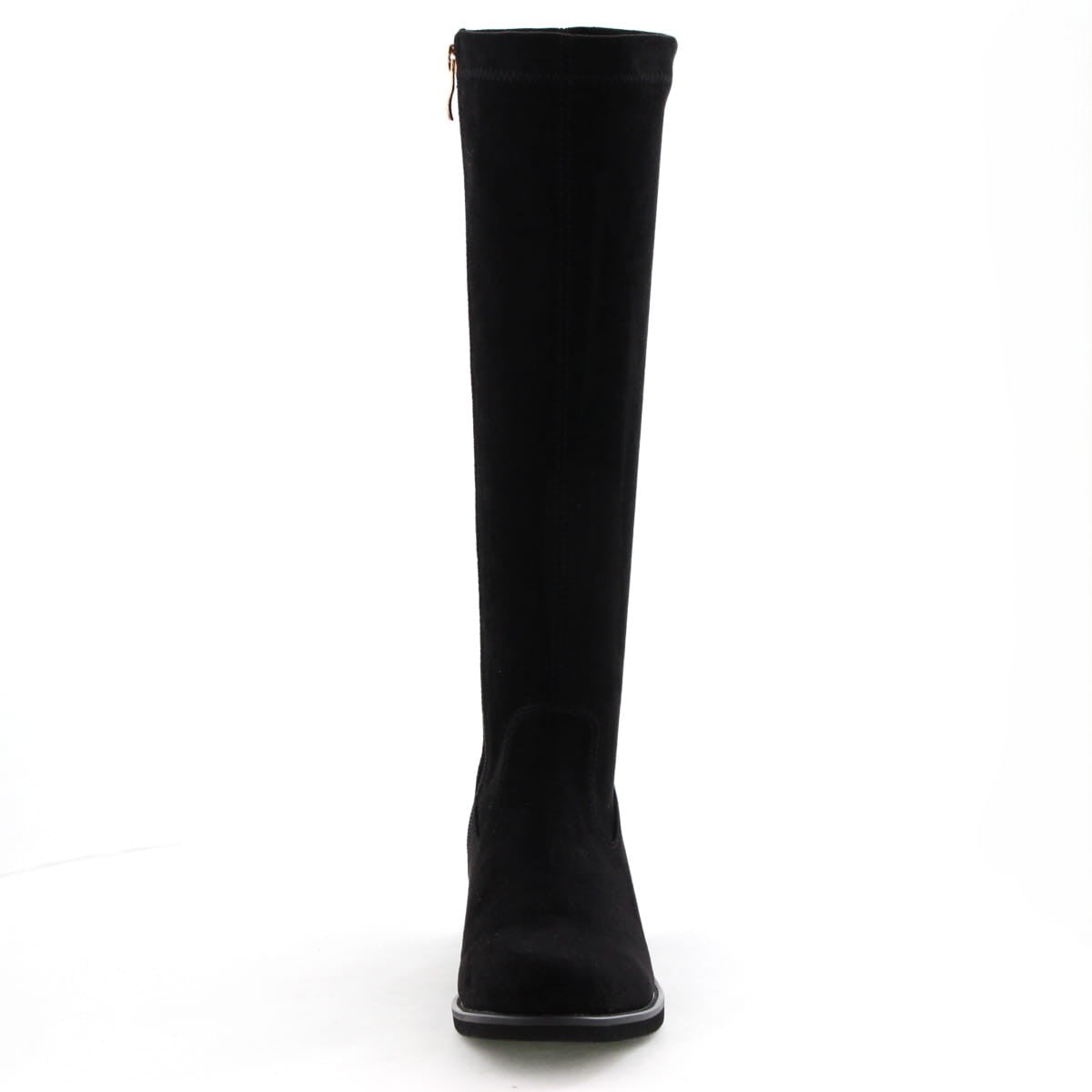 《予約/12月中旬入荷予定》ラウンドトゥストレッチロングブーツ/651424