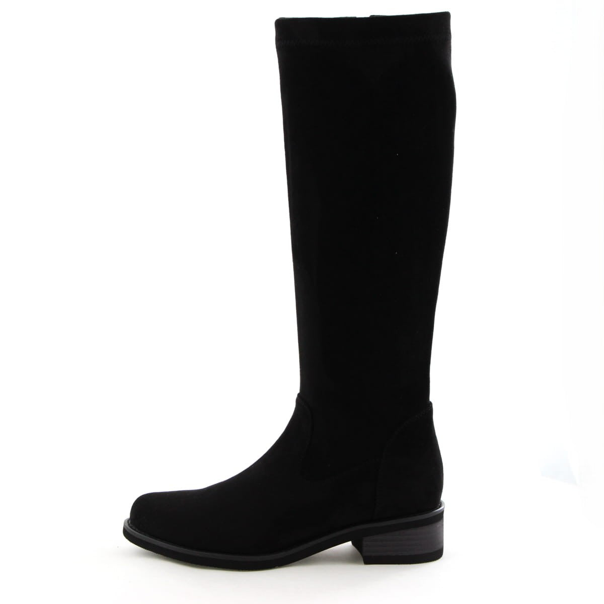 《予約/12月中旬入荷予定》ラウンドトゥストレッチロングブーツ/651424