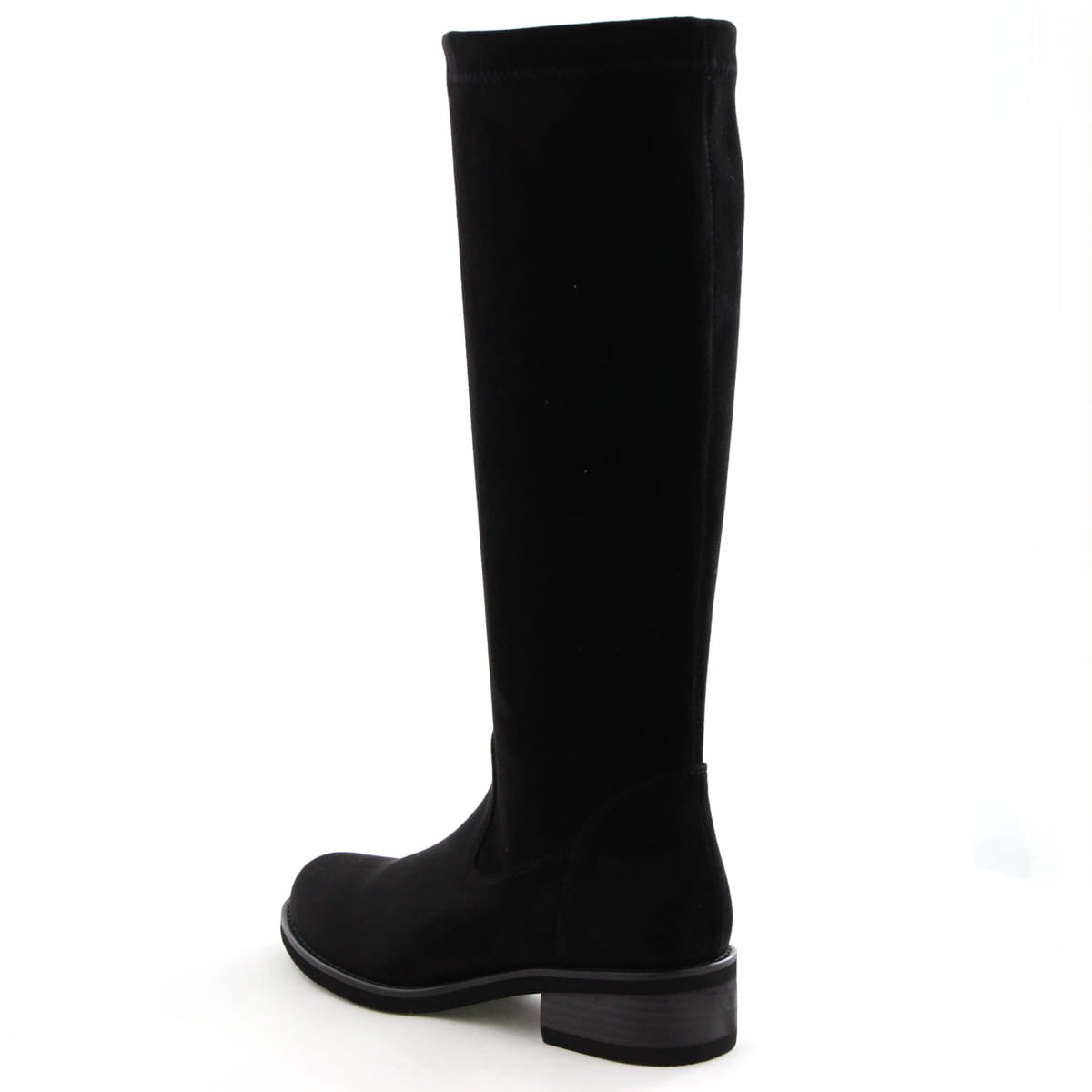 《予約/12月中旬入荷予定》ラウンドトゥストレッチロングブーツ/651424