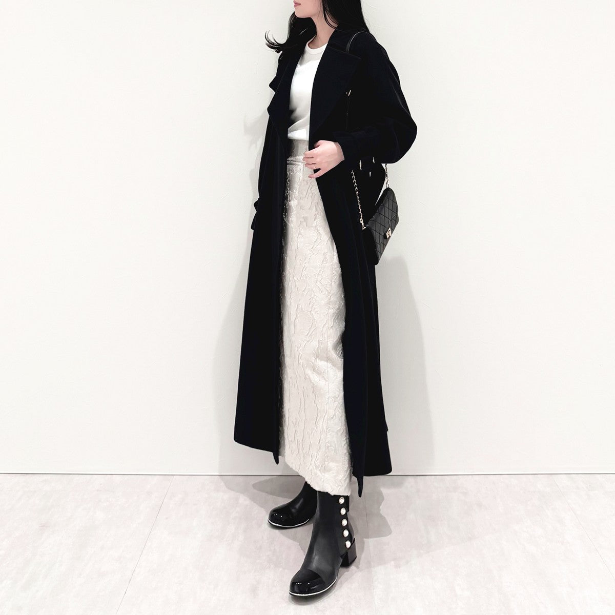 《予約/1月中旬入荷予定》【SALE】パールアクセントサイドゴアブーツ/651425