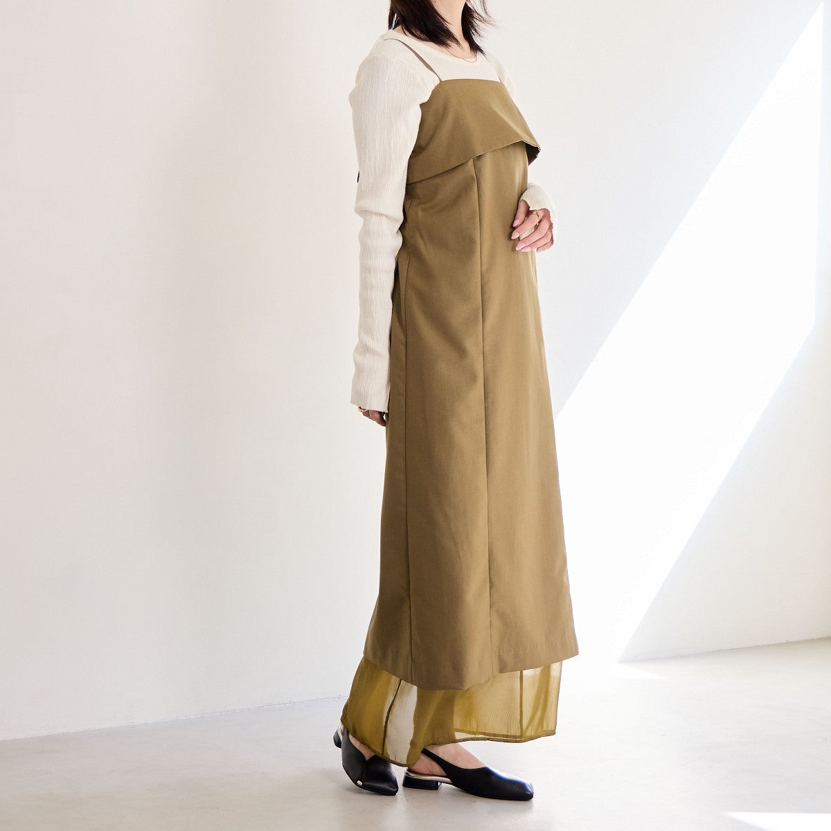 【SALE】ワイドスクエアトゥスリングバック/651503