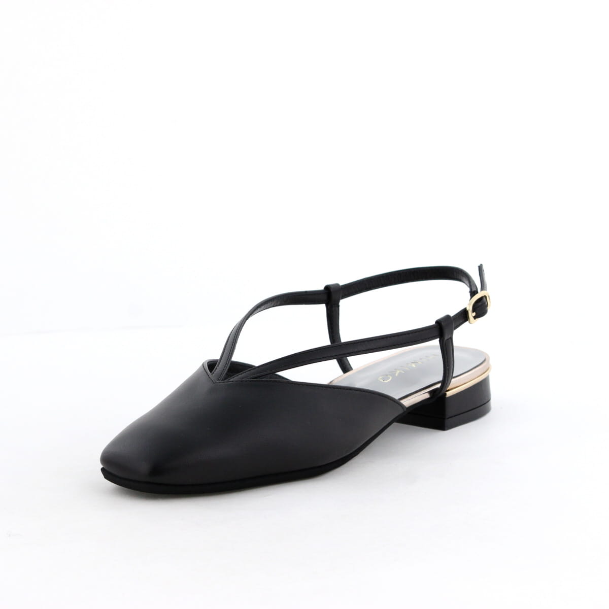 【SALE】スクエアトゥバックストラップパンプス/651505
