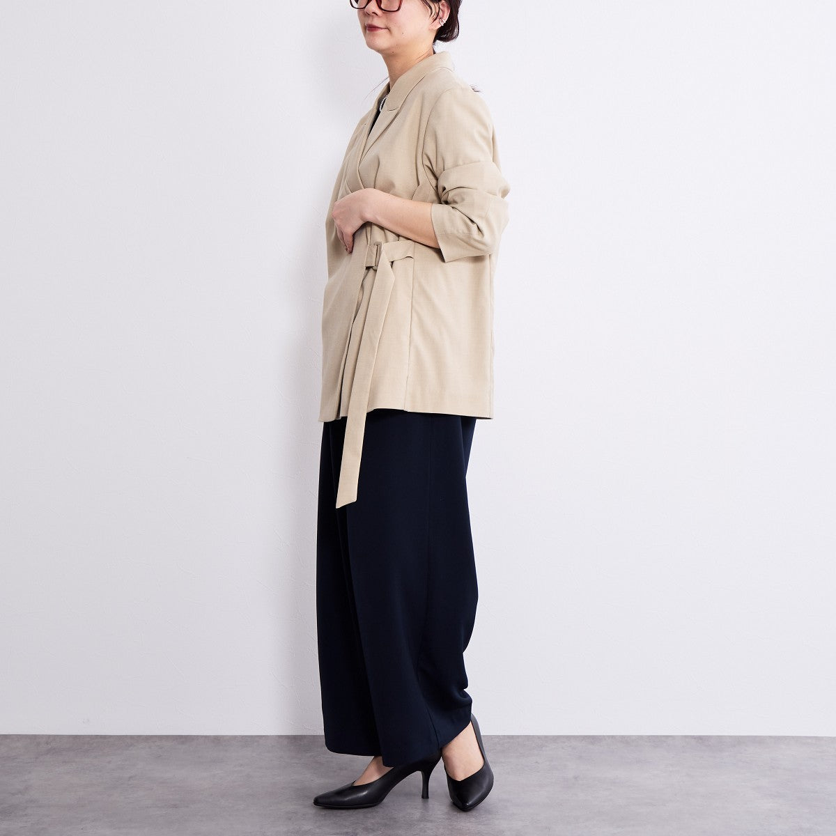 【SALE】ナナメカットヒールパンプス/653102