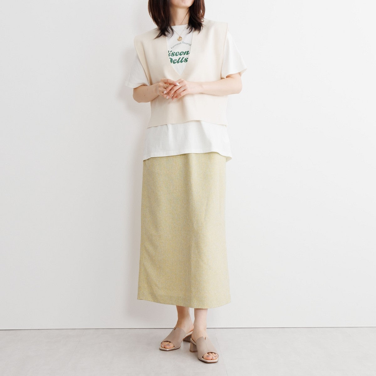 【SALE】Vカットミュールサンダル/653202