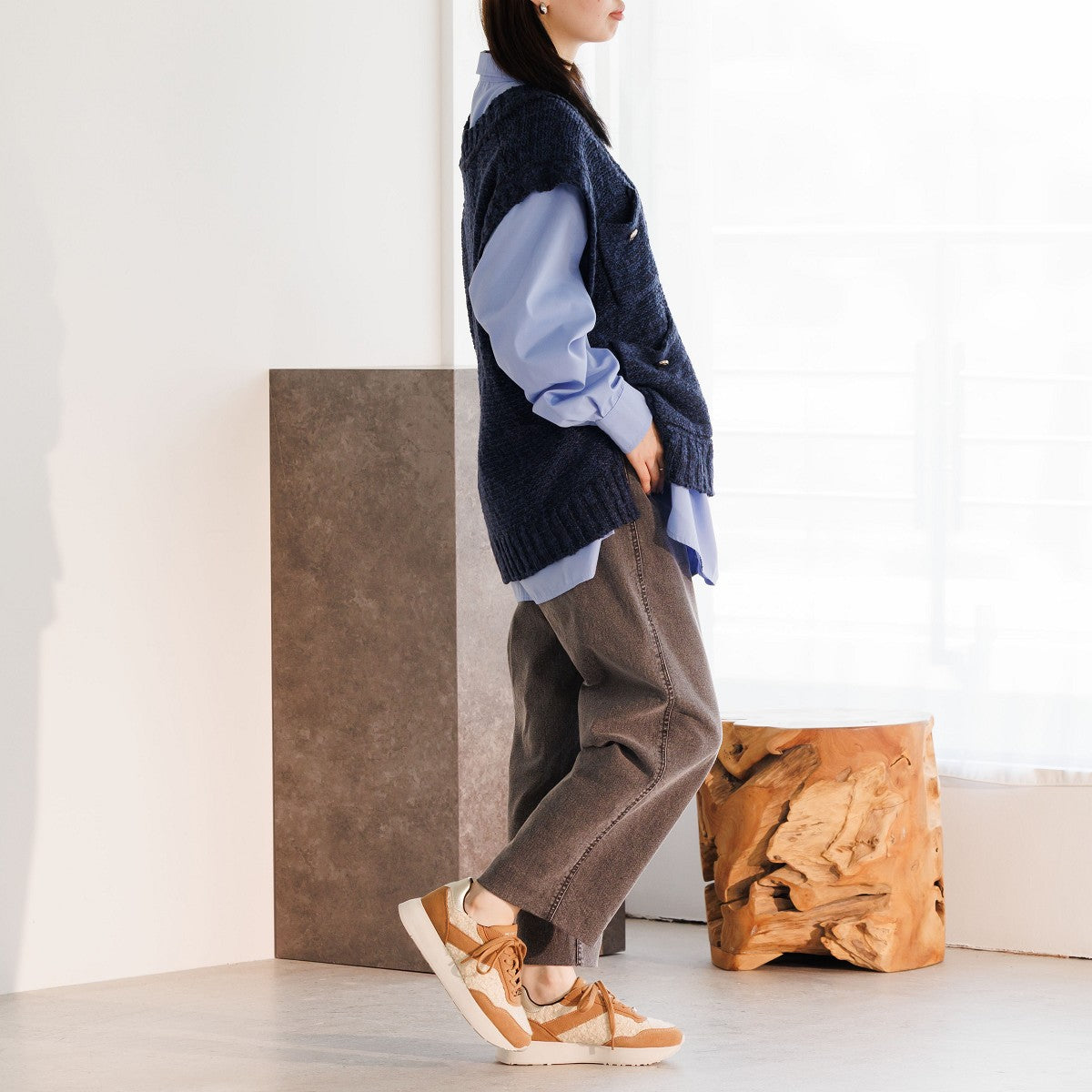 【25AW】ボアコンビスニーカー/657303