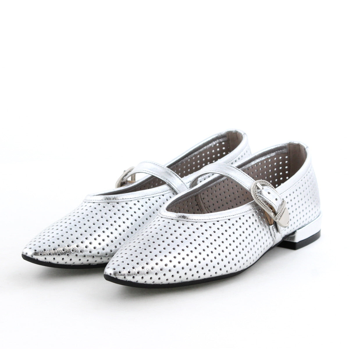 26SS】パンチングレザーメリージェーンパンプス/661103