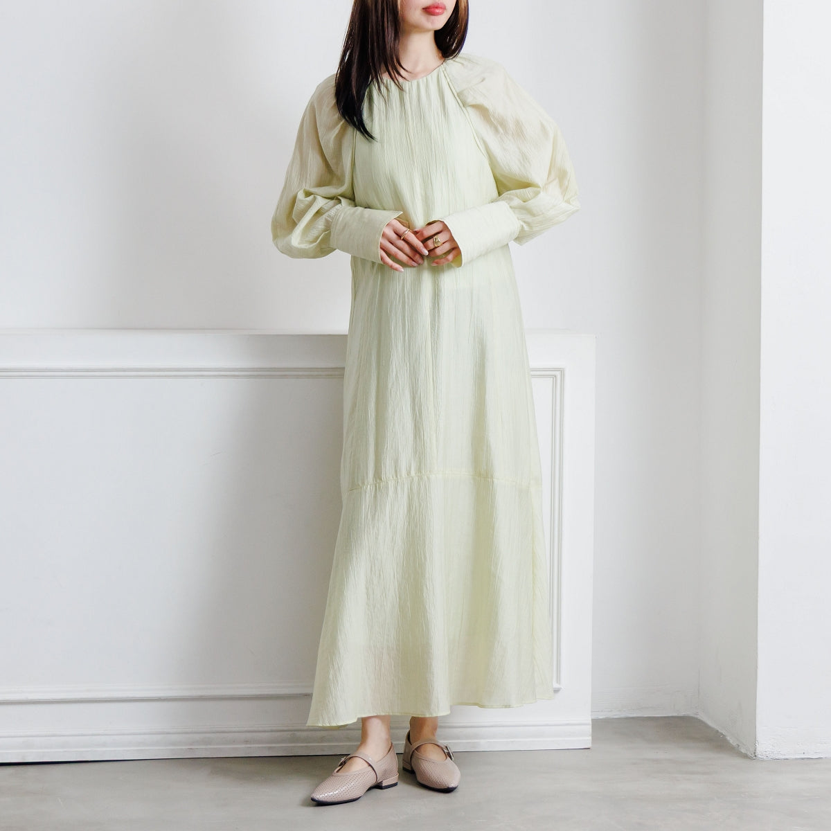 【26SS】パンチングレザーメリージェーンパンプス/661103