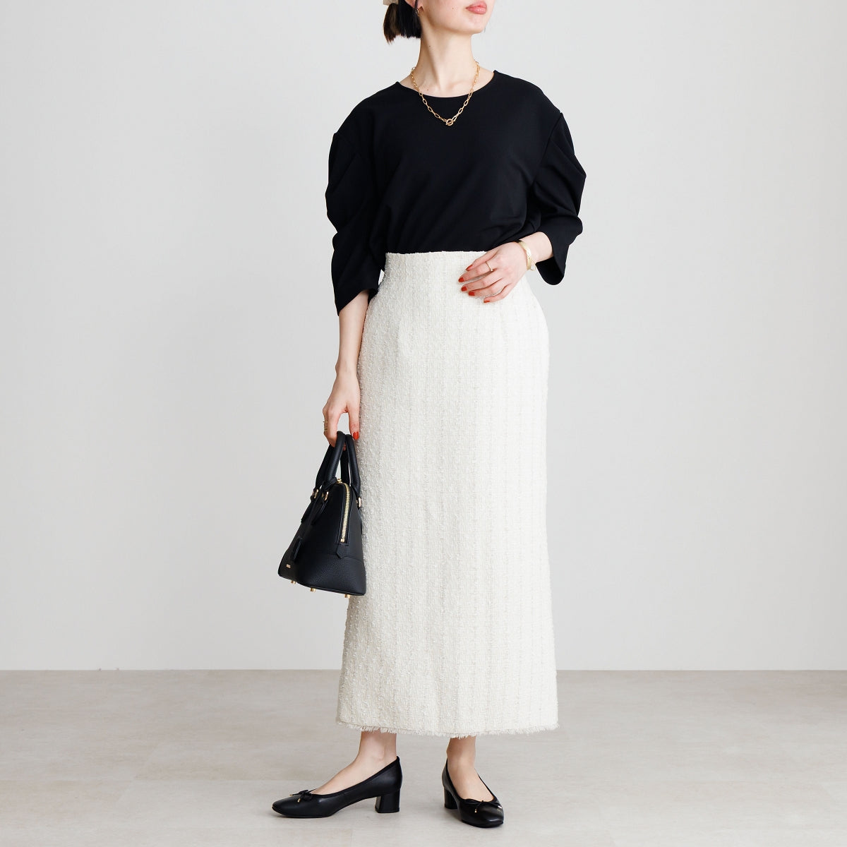 《予約/4月中旬入荷予定》4cmヒールバレエパンプス/661110